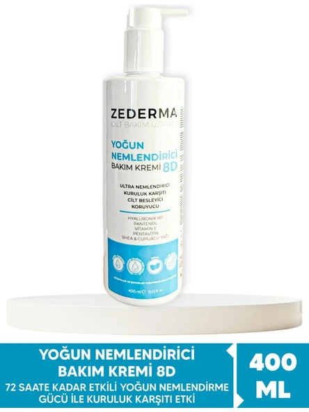 Zederma 72 Saate Kadar Etkili Yoğun Nemlendirici Bakım Kremi 8d 400ml ürün görseli 1