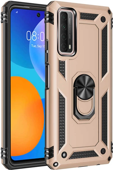 Huawei P Smart 2021 Kılıf Mnc Vega Kapak-Gold ürün görseli 1