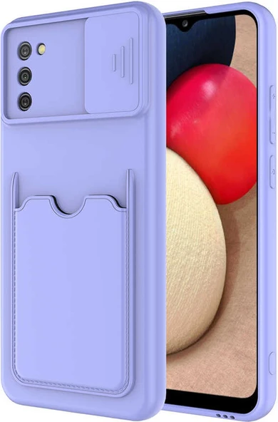 Galaxy A02S Kılıf ​mnc Kartix Kapak-Lila ürün görseli 1