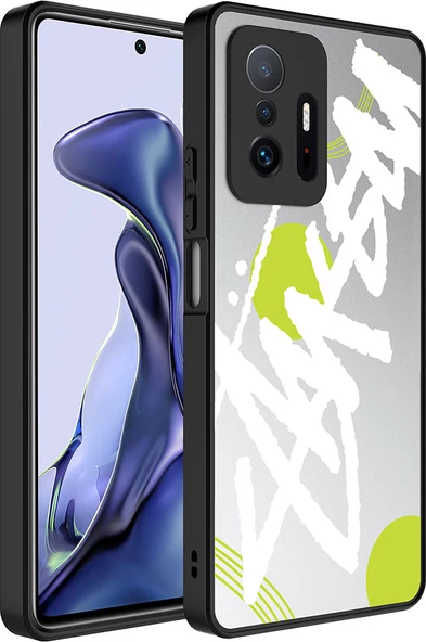 Xiaomi Mi 11T Pro 5g Kılıf Aynalı Desenli Kamera Korumalı Parlak Mnc Mirror Kapak-Yazı ürün görseli 1