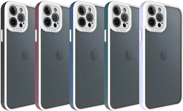 iPhone 12 Pro Max Kılıf Mnc Mima Kapak-Siyah - Resim 2