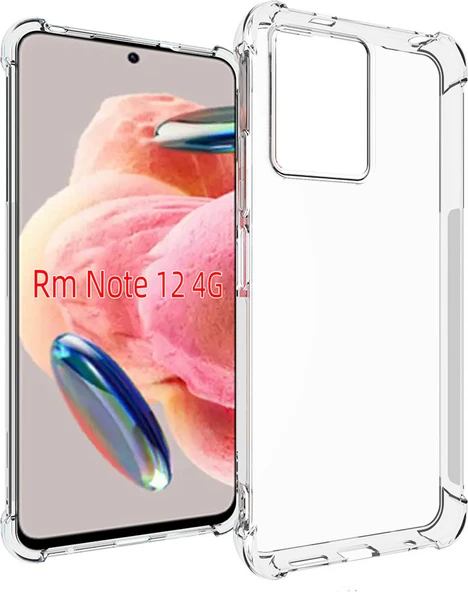 Xiaomi Redmi Note 12 4g Kılıf Mnc Nitro Anti Shock Silikon-Renksiz ürün görseli 1