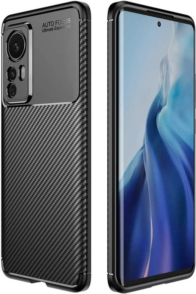 Xiaomi Mi 12 Kılıf Mnc Negro Silikon Kapak-Siyah ürün görseli 1