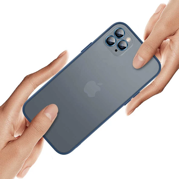 iPhone 11 Kılıf Mnc Retro Kapak-Mavi - Resim 3