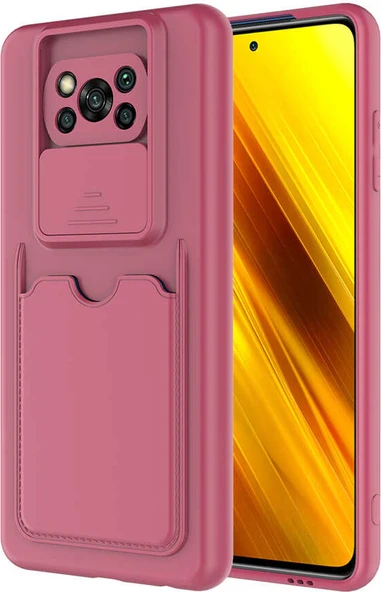 Xiaomi Poco X3 Kılıf ​mnc Kartix Kapak-Koyu Mor ürün görseli 1