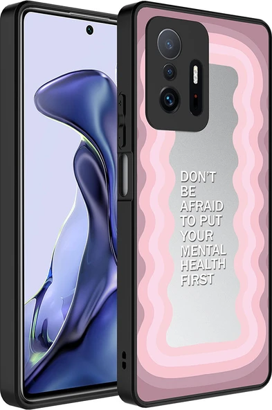 Xiaomi Mi 11T 5g Kılıf Aynalı Desenli Kamera Korumalı Parlak Mnc Mirror Kapak-Ayna ürün görseli 1