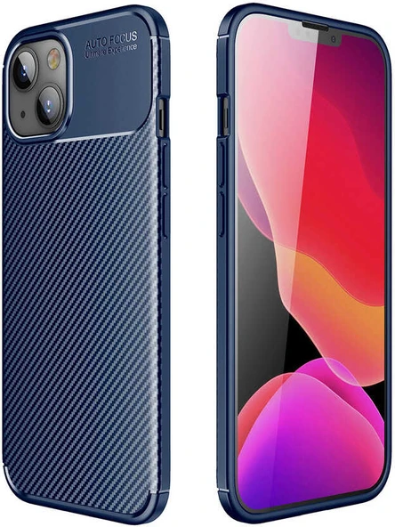iPhone 13 Mini Kılıf Mnc Negro Silikon Kapak-Lacivert ürün görseli 1