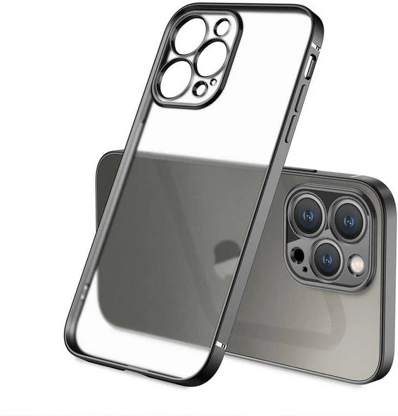 iPhone 12 Pro Max Kılıf Mnc Mat Gbox Kapak-Siyah ürün görseli 1
