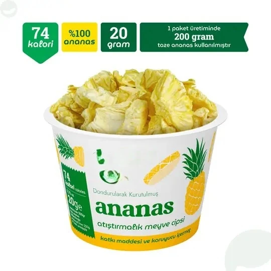 Ananas Atıştırmalık Meyve Cipsi 20gr ürün görseli 1