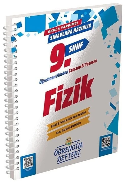 Murat 9. Sınıf Fizik Öğrencim Defteri Murat Yayınları ürün görseli 1