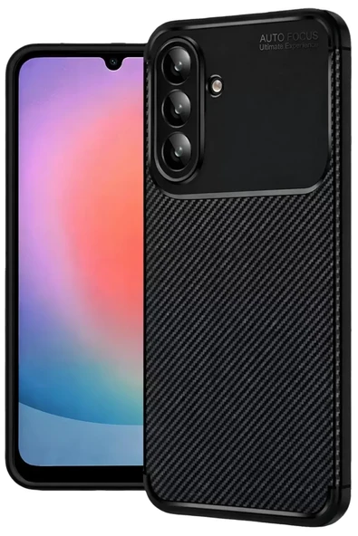 Newface Samsung Galaxy A27 5G Auto Focus Karbon Kapak - Siyah ürün görseli 1