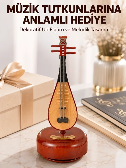 Enstrüman Figürlü Melodi Çalan Dekoratif Müzik Kutusu ürün görseli 1