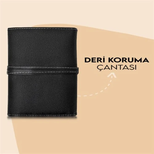 24'LÜ PROFESYONEL DERİ ÇANTALI MAKYAJ FIRÇA SETİ - Resim 2