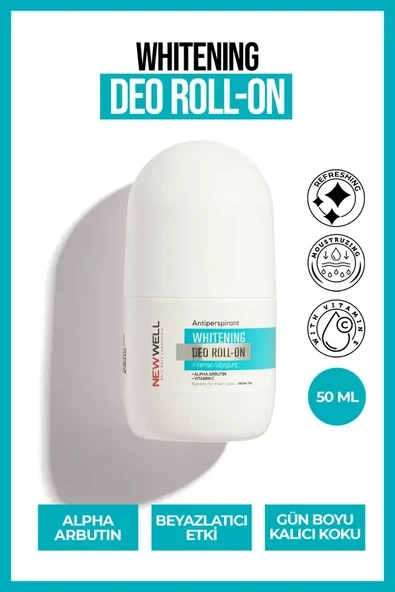 New Well Ter Önleyici Beyazlatıcı Roll-on 50 ml ürün görseli 1