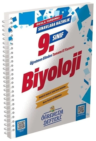 Murat 9. Sınıf Biyoloji Öğrencim Defteri Murat Yayınları ürün görseli 1