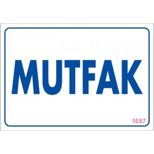 Pvc Levha quot;Mutfakquot; 17,5*25 cm ürün görseli 1