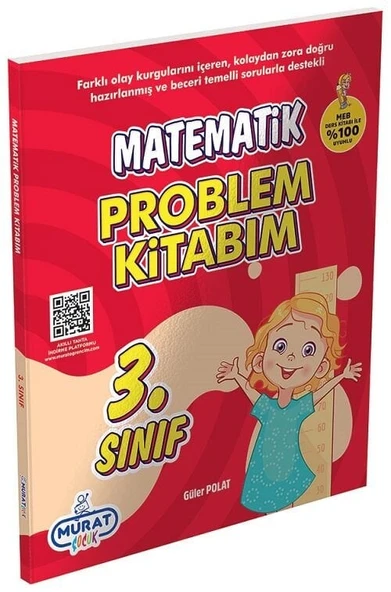 Murat 3. Sınıf Matematik Problem Kitabım Murat Yayınları ürün görseli 1