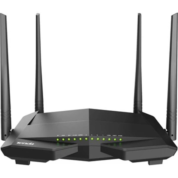 Tenda V12 867 Mbps 4 Port ADSL2+-VDSL Kablosuz Fiber Modem 4 Anten ürün görseli 1