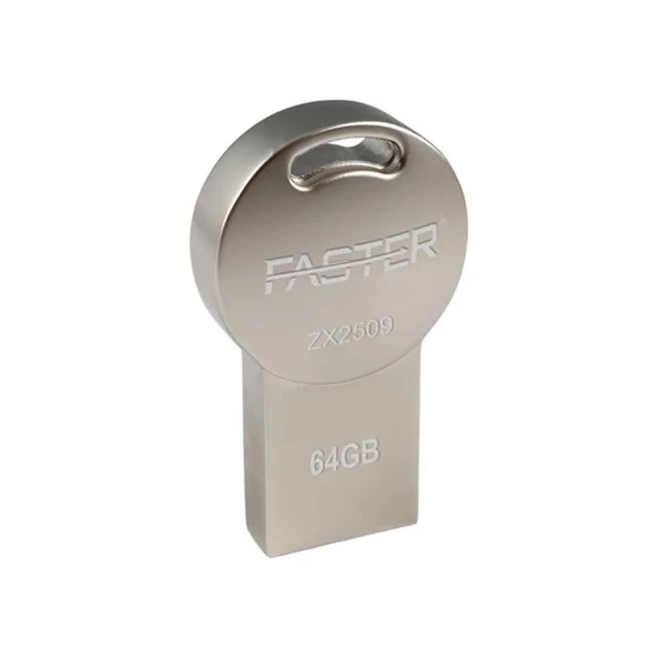 Faster 64 Gb Metal USB Flash Bellek - Resim 3