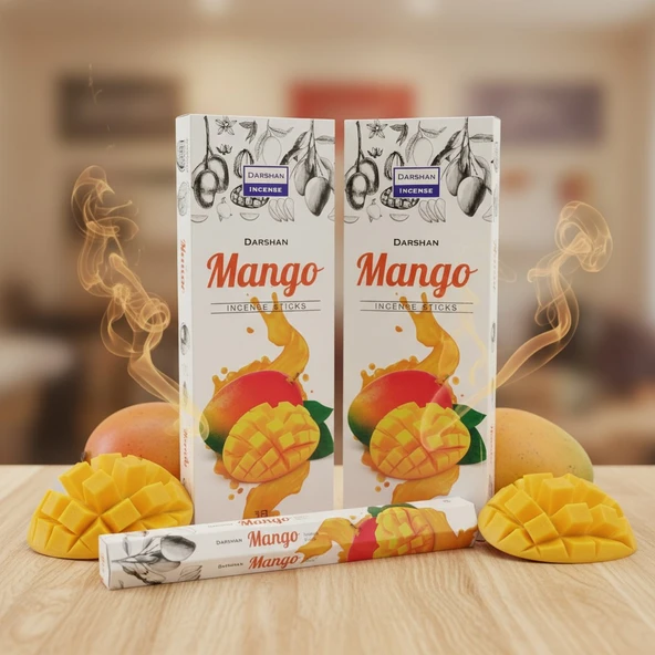 DARSHAN MANGO AROMALI 1 PAKET 20 ADET ÇUBUK TÜTSÜ ürün görseli 1