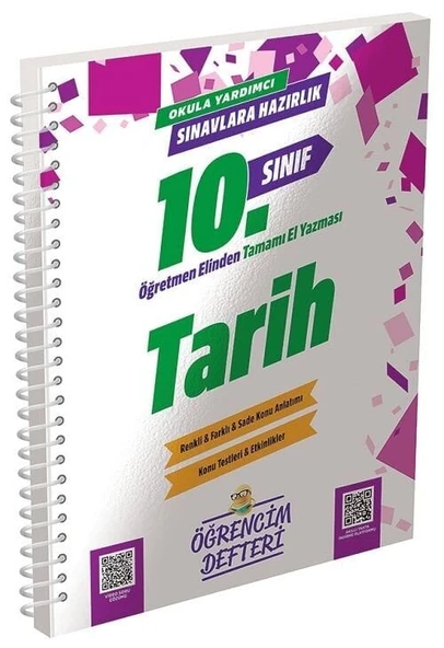 Murat 10. Sınıf Tarih Öğrencim Defteri Murat Yayınları ürün görseli 1