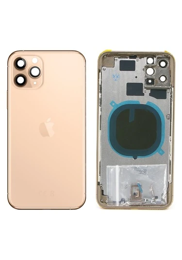 iPhone 11 Pro Max İçin Apple Boş Kasa (GOLD) - Resim 5