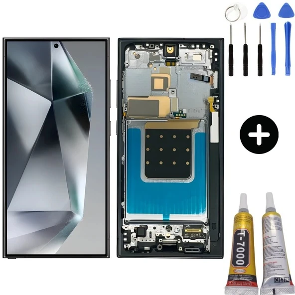 Samsung S24 ULTRA Uyumlu Ekran Çıtalı OLED (GRİ) + ürün görseli 1