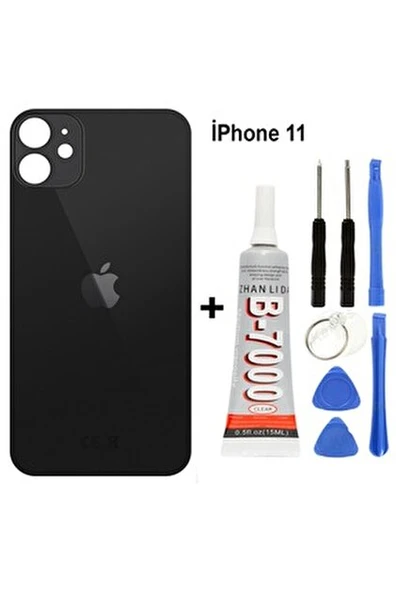 iPhone Uyumlu 11 Arka Cam Batarya Pil Kapağı + Yap - Resim 5