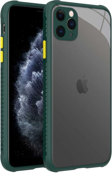 iPhone 11 Pro Max Kılıf ​​mnc Kaff Kapak-Koyu Yeşil ürün görseli 1
