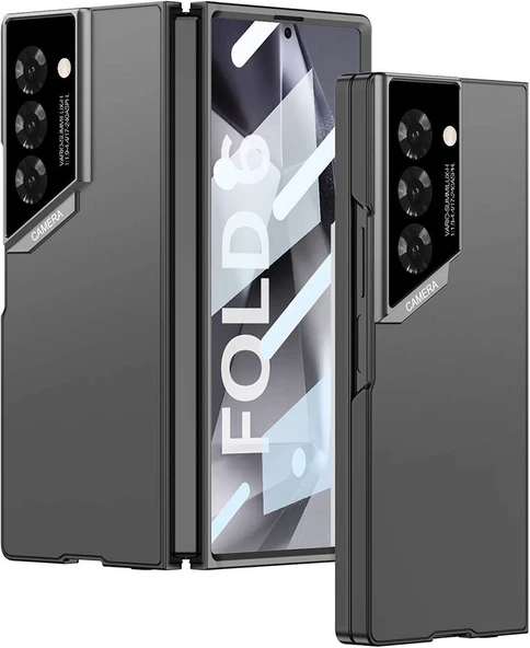 Galaxy Z Fold 6 Kılıf Ultra Ince Kamera Korumalı Sert Rubber Mnc 3. Seri Procase Kapak-Siyah ürün görseli 1