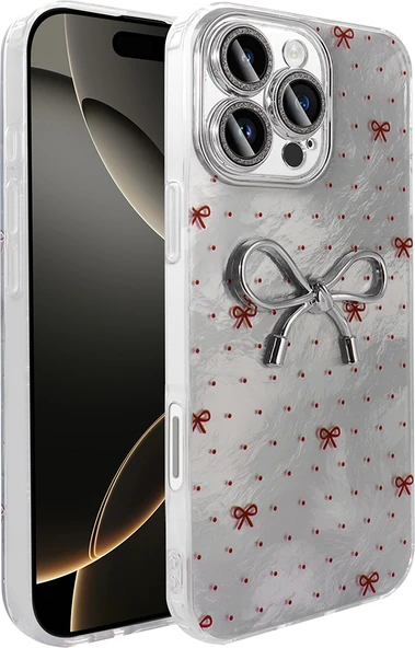 iPhone 16 Pro Max Kılıf Kamera Korumalı Figürlü Mnc Ponti Silikon Kapak - Açık Mavi ürün görseli 1