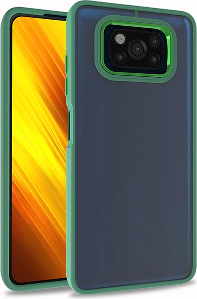 Xiaomi Poco X3 Kılıf Mnc Flora Kapak-Yeşil ürün görseli 1