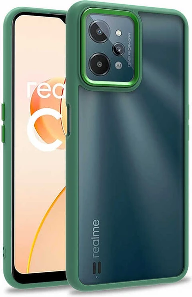 Realme C31 Kılıf Mnc Flora Kapak-Yeşil ürün görseli 1