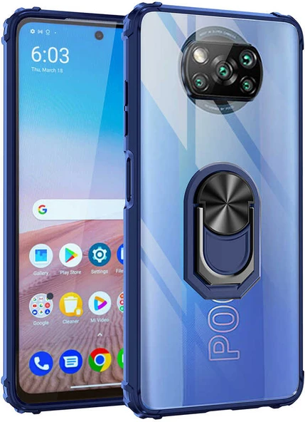 Xiaomi Poco X3 Kılıf Mnc Mola Kapak-Lacivert ürün görseli 1