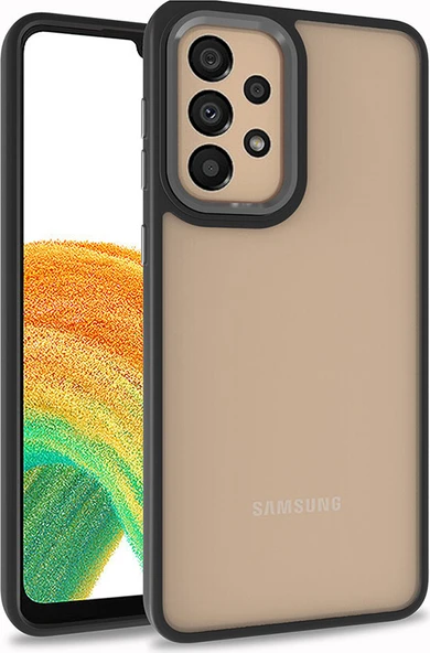 Galaxy A33 5g Kılıf Mnc Flora Kapak-Siyah ürün görseli 1