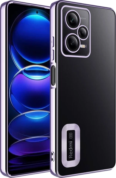 Xiaomi Redmi Note 12 Pro 5g Kılıf Kamera Korumalı Logo Gösteren Mnc Omega Kapak-Lila ürün görseli 1