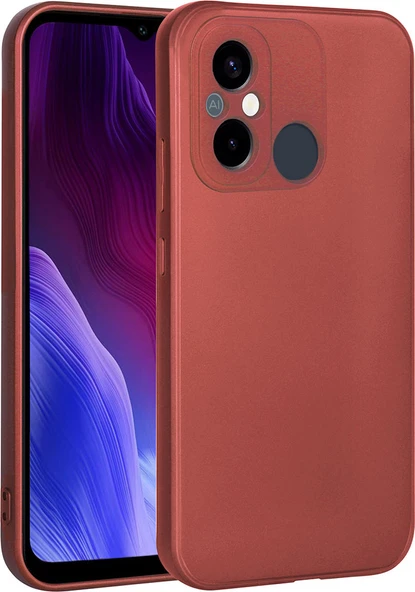 Xiaomi Redmi 12C Kılıf Mnc Premier Silikon Kapak-Kırmızı ürün görseli 1