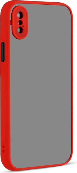 iPhone x Uyumlu Mnc Hux Kapak-Kırmızı ürün görseli 1