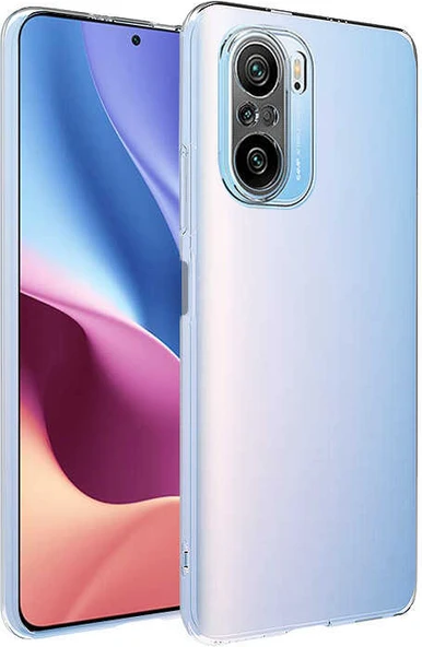 Xiaomi Redmi K40 Kılıf Mnc Süper Silikon Kapak-Renksiz ürün görseli 1