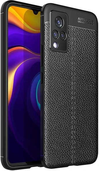 Vivo V21 Kılıf Mnc Niss Silikon Kapak-Siyah ürün görseli 1