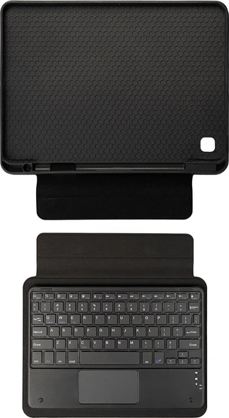 Galaxy Tab A 8.0 (2019)  Uyumlu Mnc Border Keyboard Bluetooh Bağlantılı Standlı Klavyeli Tablet Kılıf ürün görseli 1