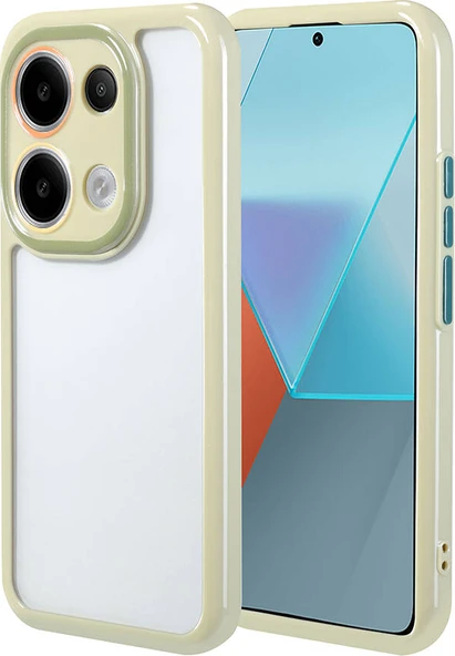 Xiaomi Poco M6 Pro 4g Kılıf Kamera Korumalı Renkli Kenar ve Çerçeve Tasarımlı Mnc Vitamin Kapak-Yeşil ürün görseli 1