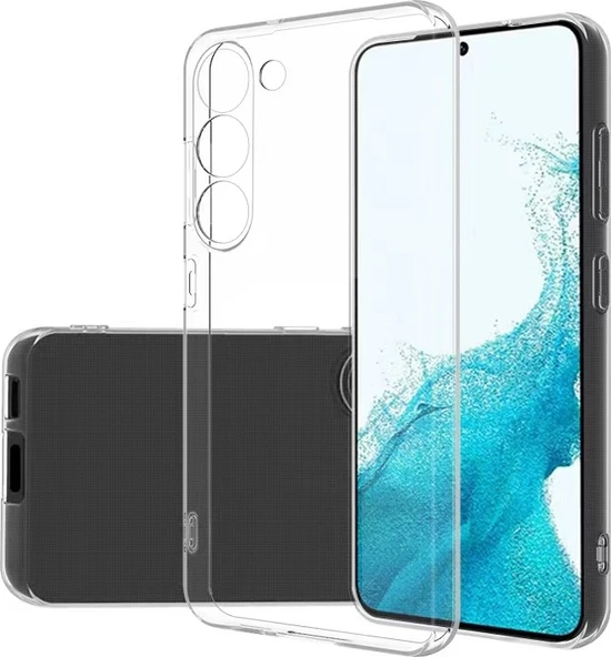 Galaxy S23 Plus Kılıf Mnc Süper Silikon Kapak-Renksiz ürün görseli 1