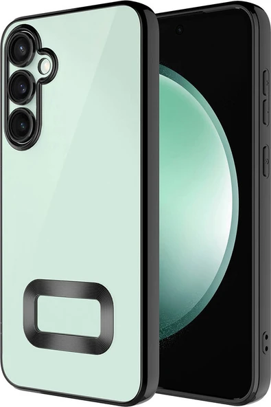 Galaxy A55 Kılıf Kamera Korumalı Logo Gösteren Mnc Omega Kapak-Siyah ürün görseli 1