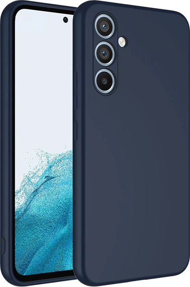 Galaxy A14 Kılıf Mnc Mara Laaakan Kapak-Lacivert ürün görseli 1