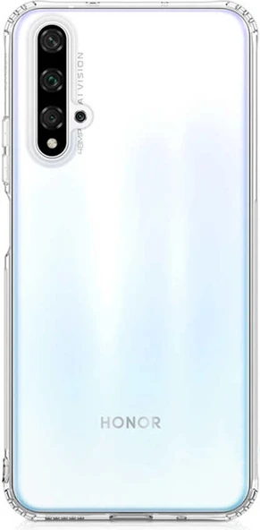 Huawei Nova 5t Kılıf Mnc Nitro Anti Shock Silikon-Renksiz ürün görseli 1