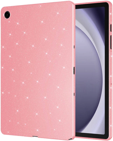 Galaxy Tab S7 T870 Simli Parlak Görünümlü Uyumlu Mnc Tablet Koton Kılıf-Pembe ürün görseli 1