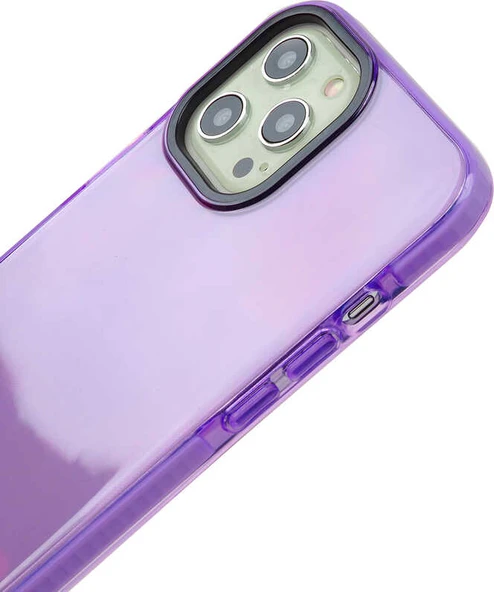 iPhone 12 Kılıf Mnc Punto Kapak-Mor - Resim 2
