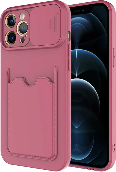 iPhone 12 Pro Max Kılıf ​mnc Kartix Kapak-Koyu Mor ürün görseli 1