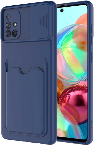 Galaxy A71 Kılıf ​mnc Kartix Kapak-Lacivert ürün görseli 1